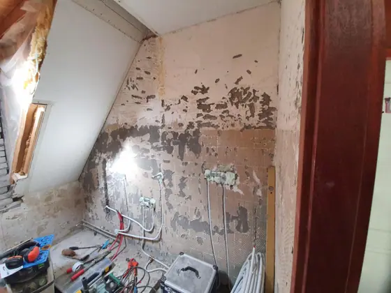 Badkamer renovatie 's Heerenbroek door Klusbedrijf Wajer