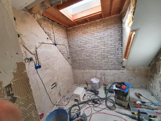 Badkamer renovatie 's Heerenbroek door Klusbedrijf Wajer, foto 2 van 7