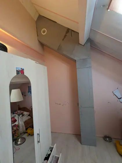 Kanaal houtkachel bekleden Ossenzijl door Klusbedrijf Wajer