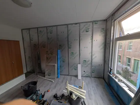 Wanden isoleren en afwerken Kampen door Klusbedrijf Wajer